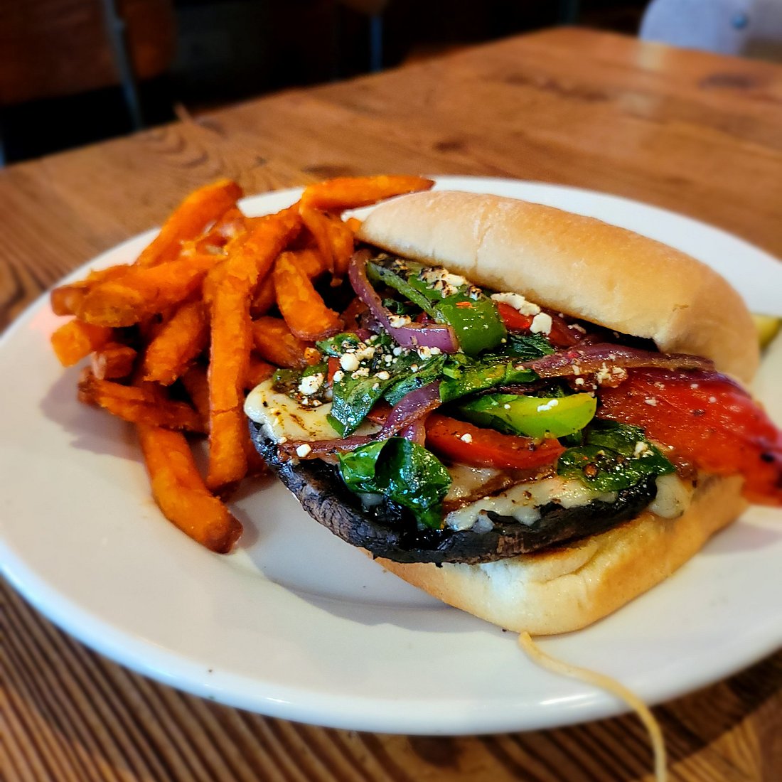 Ate Track Bar & Grill signature dishes Steak & Cheese Sandwich
Grilled Shrimp Tacos
Ate Track Original Burger